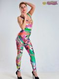 (85p)ŮķڸҲPrinted-spandex set